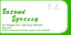 botond egressy business card